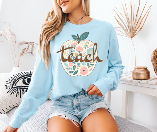 Floral Teach Shirt