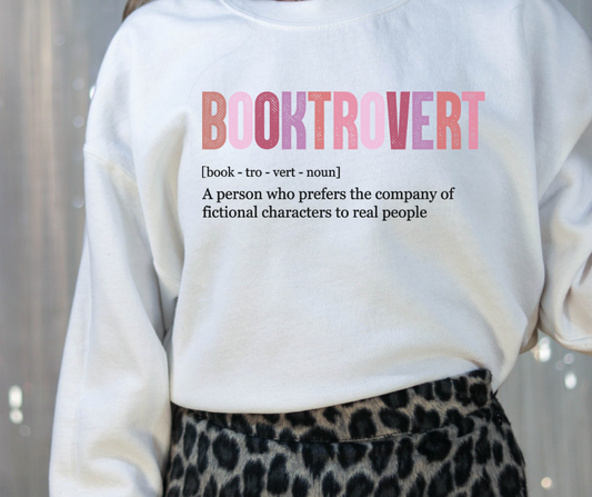 Booktrovert Definition Sweatshirt