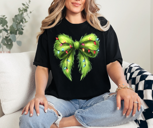 Grinch Bow Shirt