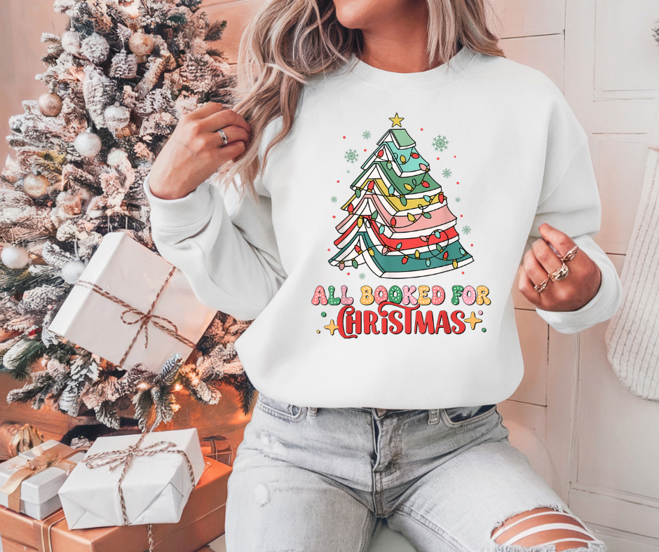 All Booked for Christmas Sweatshirt